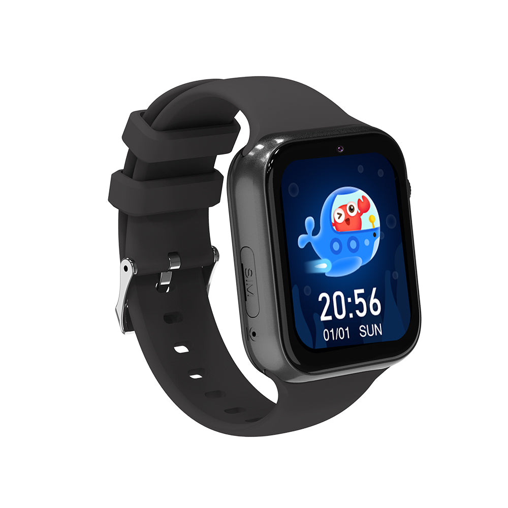 4G WIFI Kids Smart Watch with HD Camera Activity Tracker Black