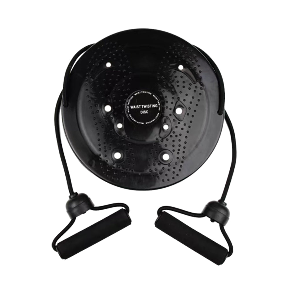 Twist Waist Board Foot Sole Massage Balance Rotating Disc with Drawstring Black