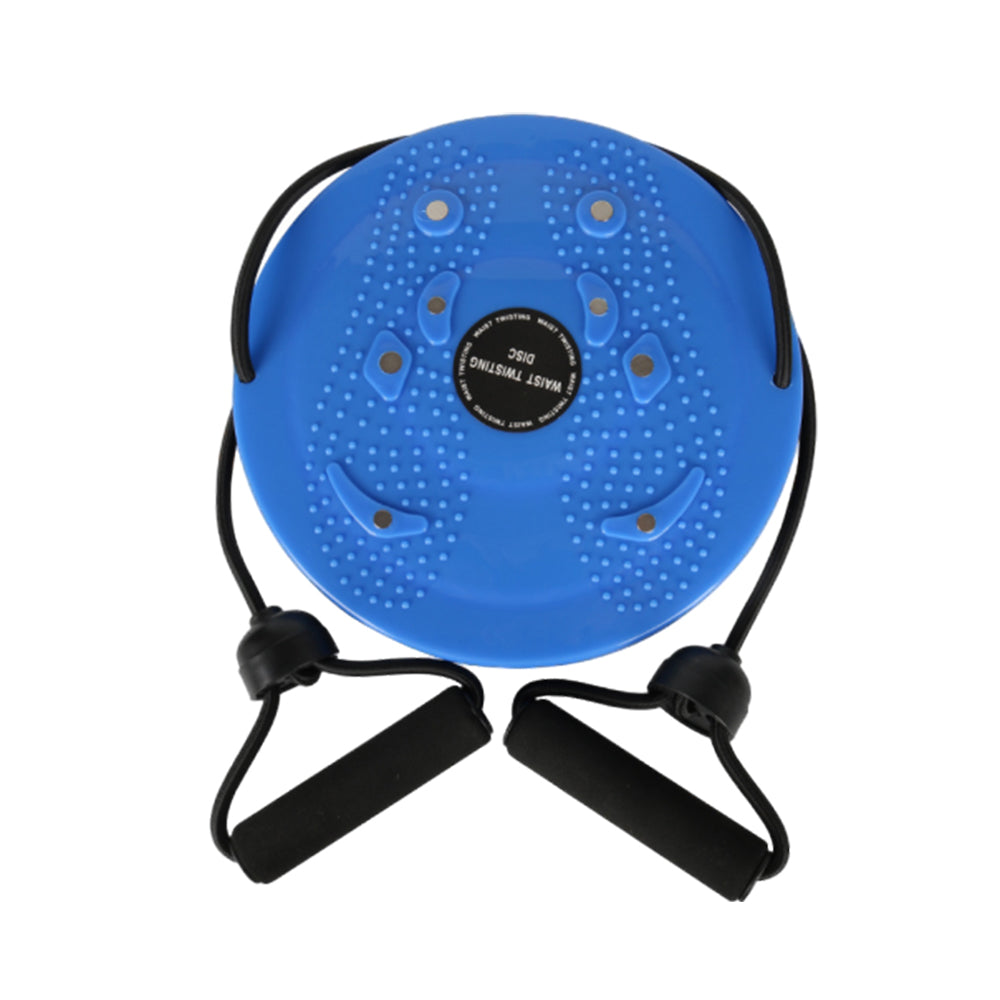 Twist Waist Board Foot Sole Massage Balance Rotating Disc with Drawstring Blue