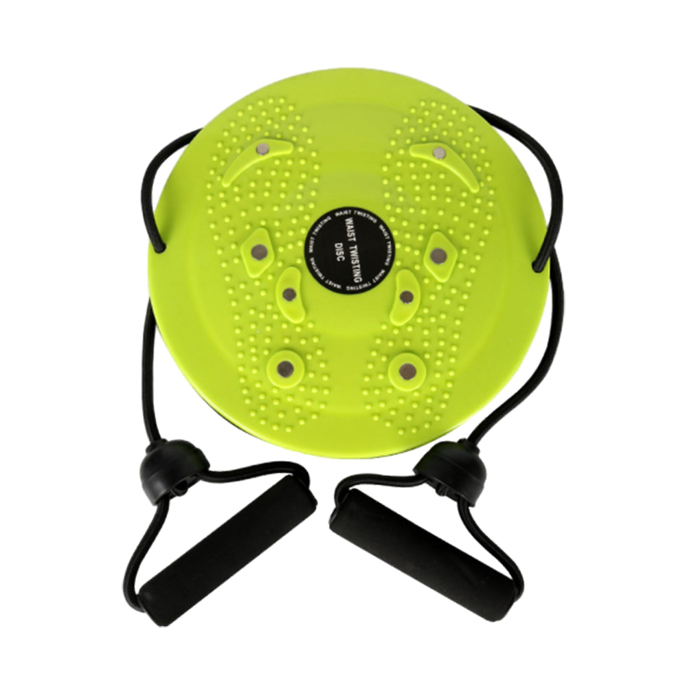 Twist Waist Board Foot Sole Massage Balance Rotating Disc with Drawstring Green