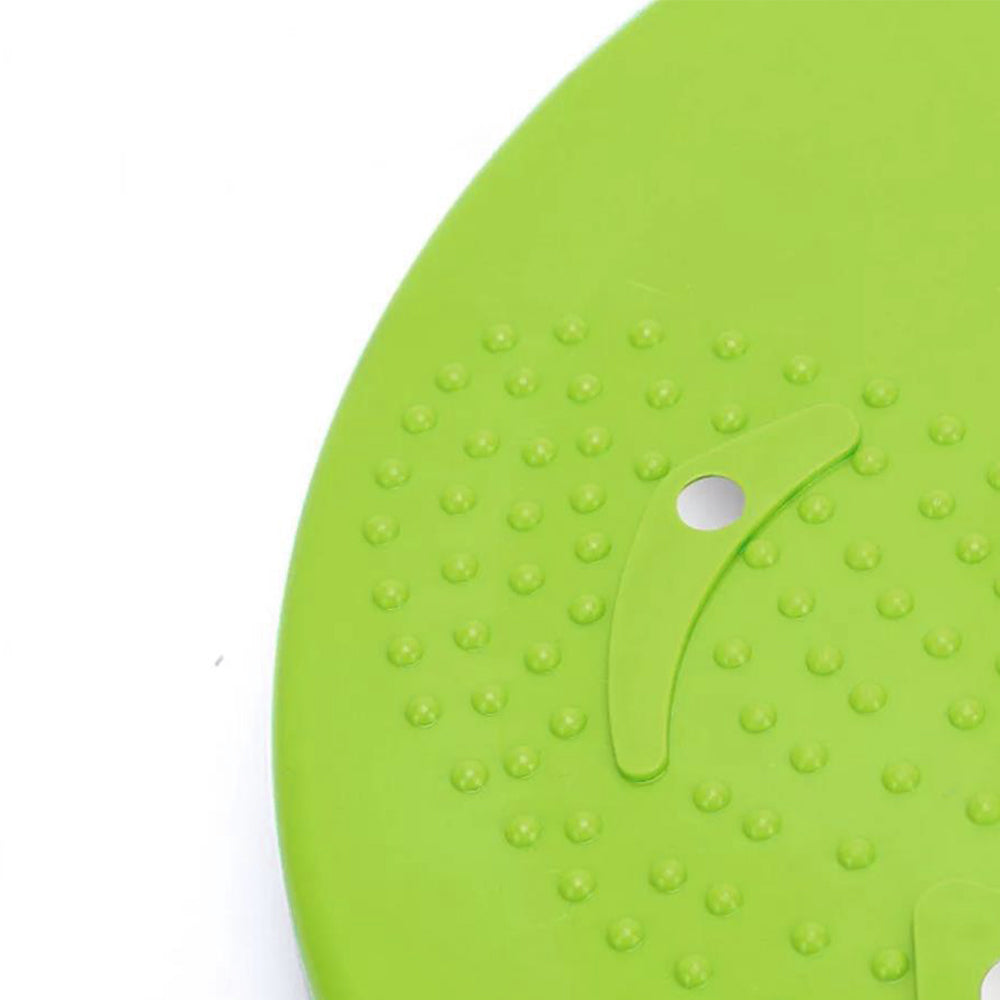 Twist Waist Board Foot Sole Massage Balance Rotating Disc with Drawstring Green