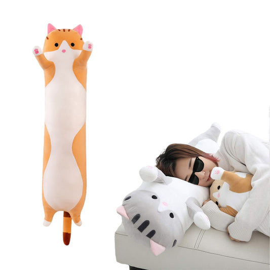 70cm Soft Cute Plush Cat Doll Toy Stuffed Kitten Pillow Cushion Brown