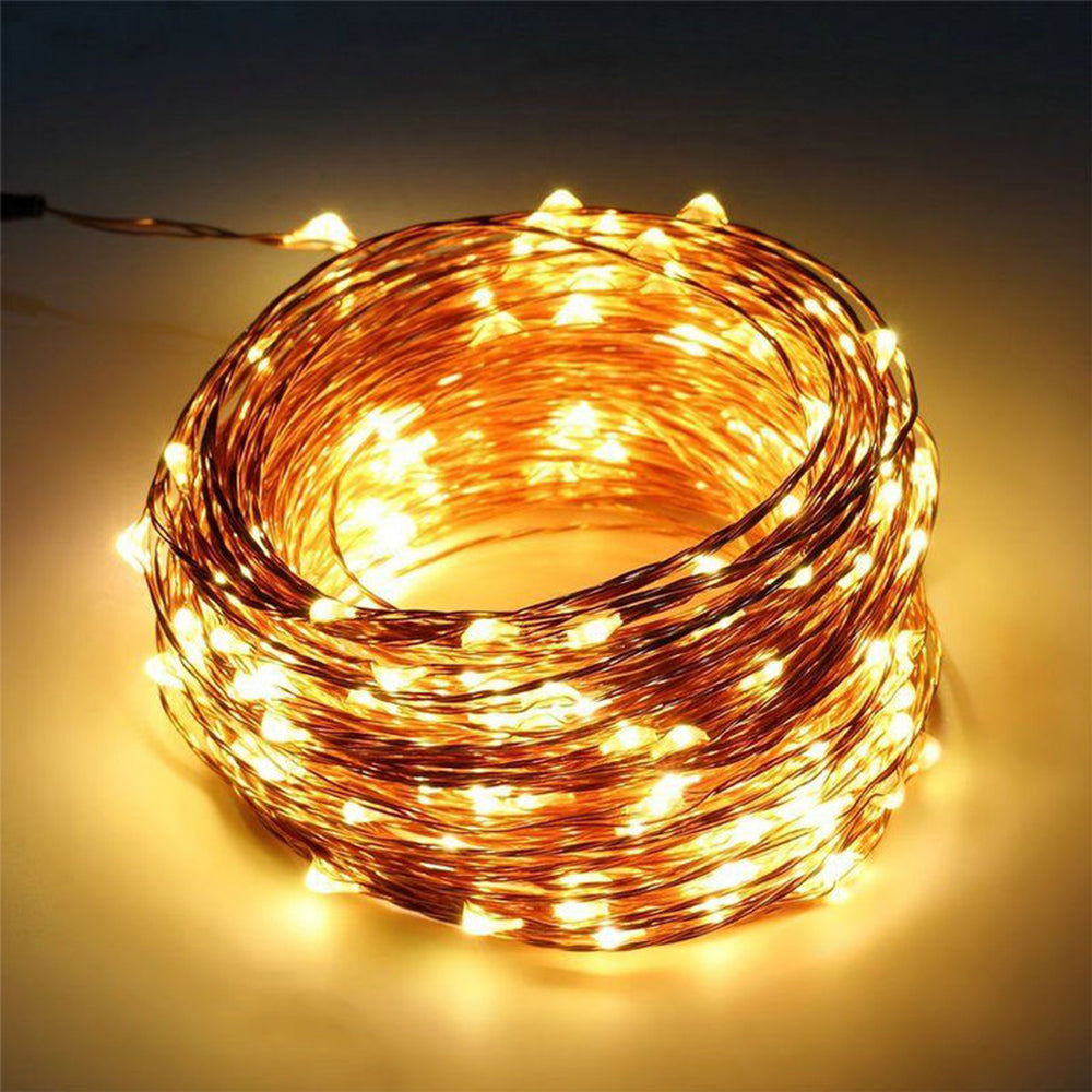 200LED Garden Outdoor Solar Powered Fairy Starry String Light Warm Light