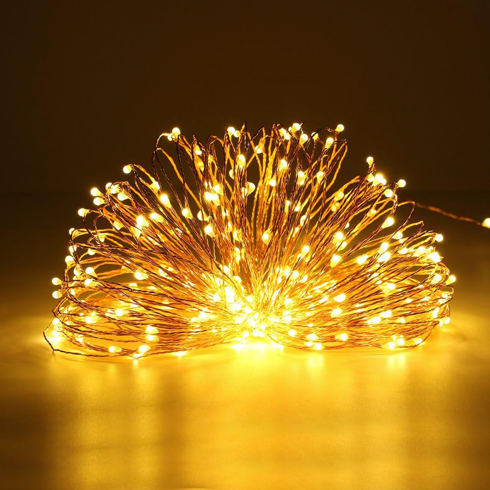 200LED Garden Outdoor Solar Powered Fairy Starry String Light Warm Light