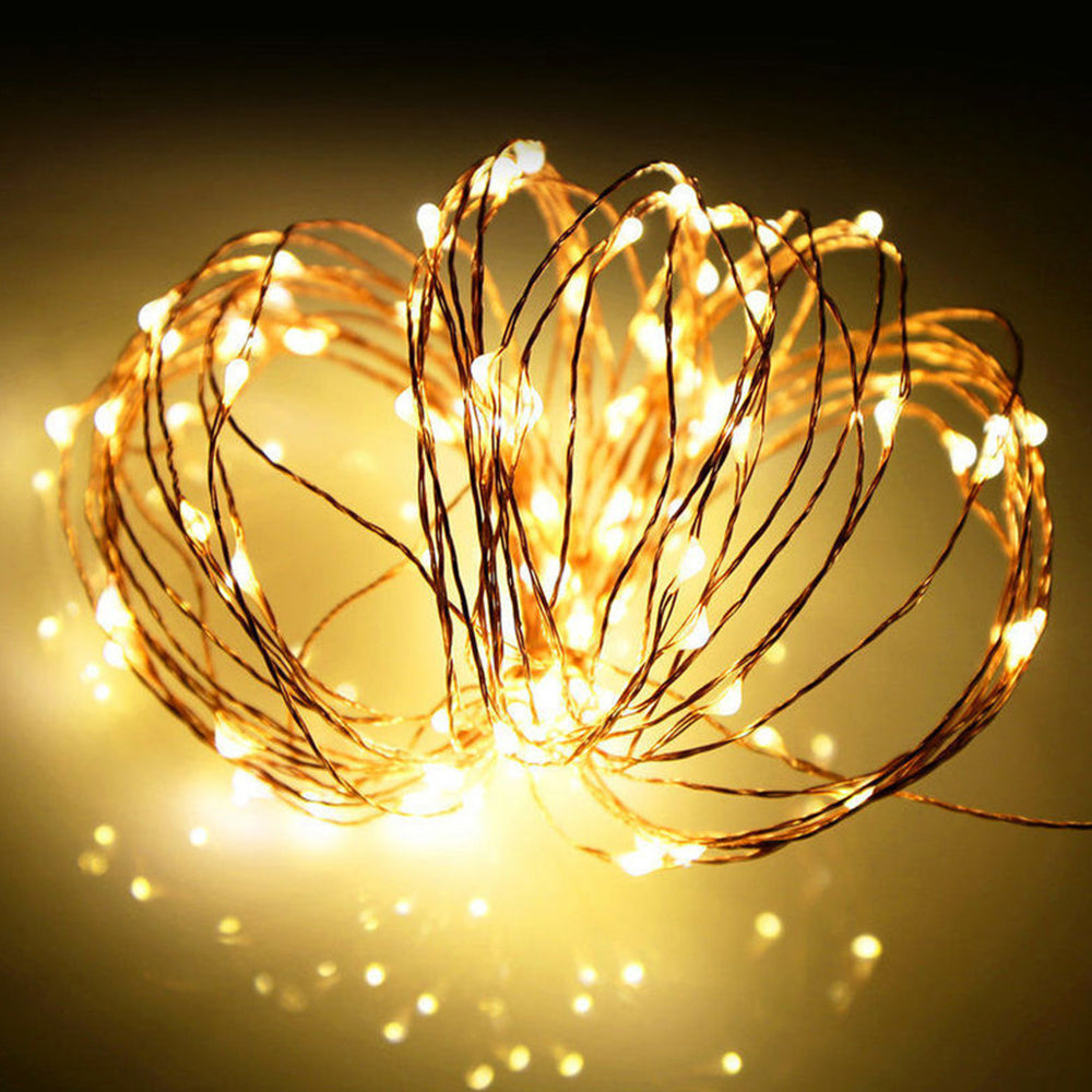 200LED Garden Outdoor Solar Powered Fairy Starry String Light Warm Light