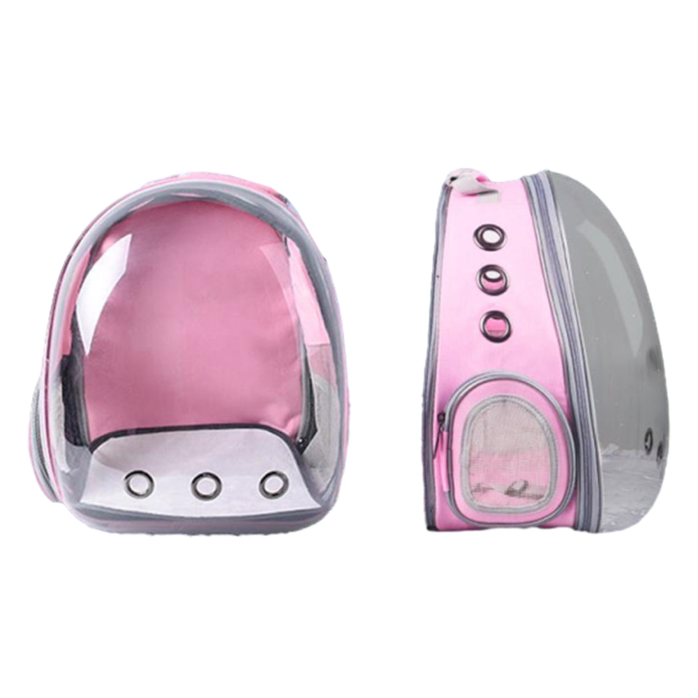 Pet Carrier Backpack Expandable Outdoor Large Capacity Pet Backpack Pink