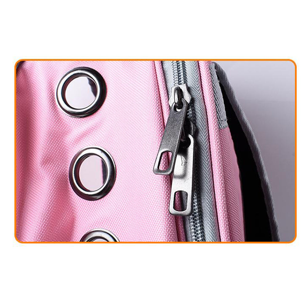 Pet Carrier Backpack Expandable Outdoor Large Capacity Pet Backpack Pink