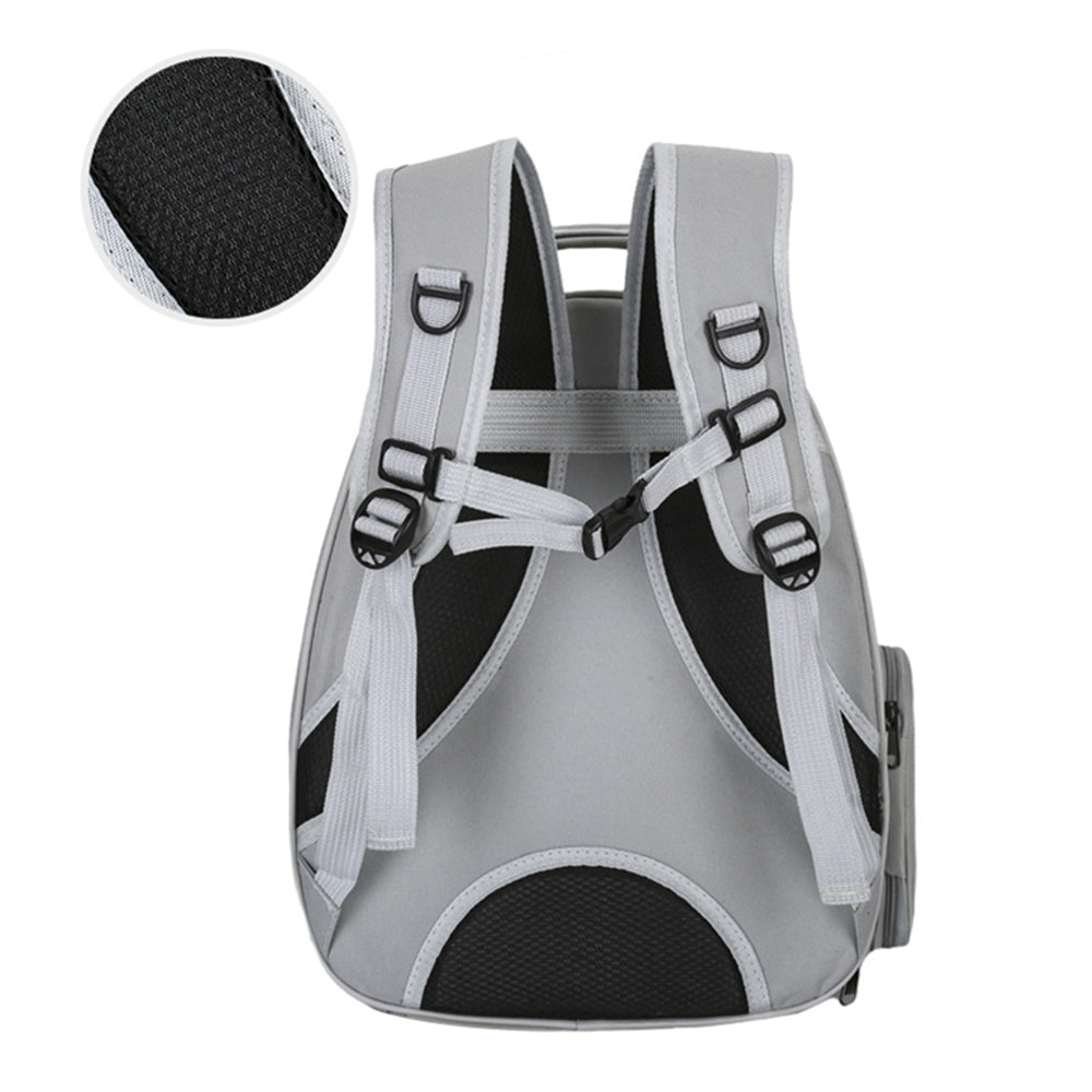 Pet Carrier Backpack Expandable Outdoor Large Capacity Pet Backpack Grey