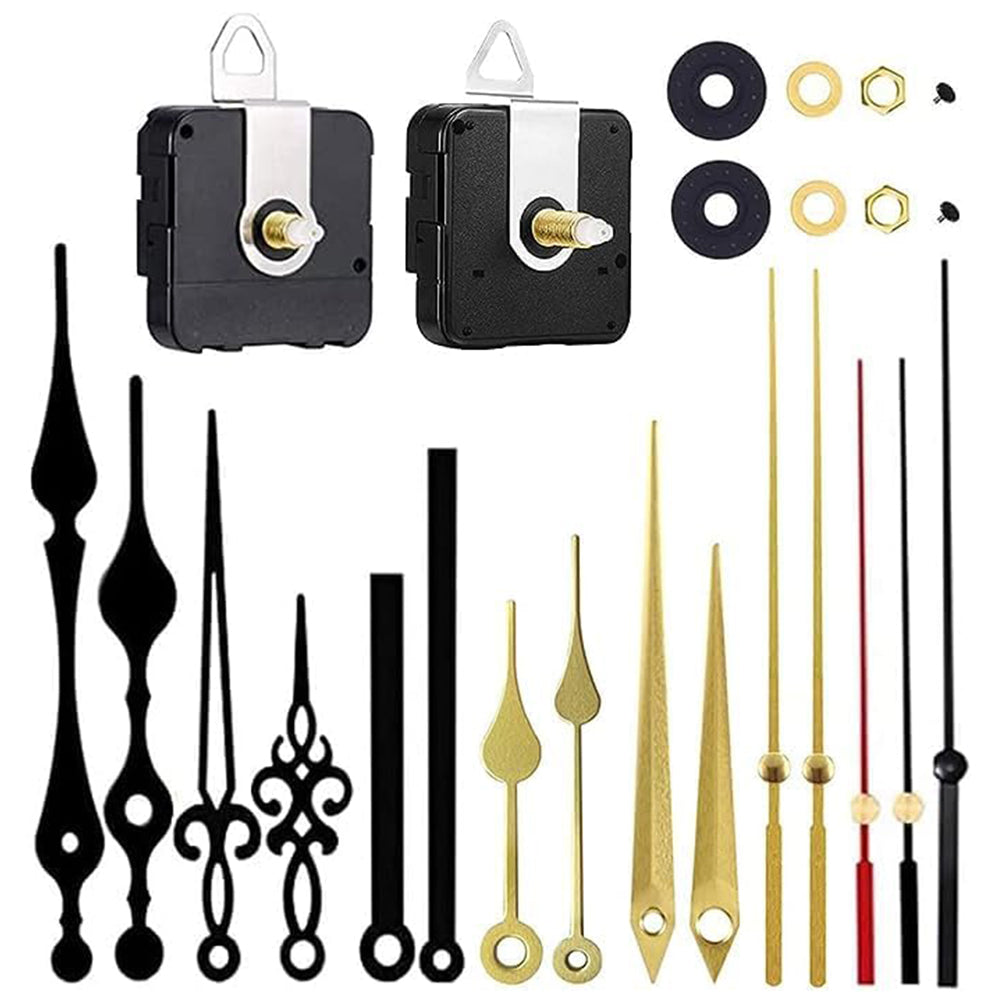 Replacement Quartz Clock Movement Mechanism Motor Metal Hands Fittings Gold