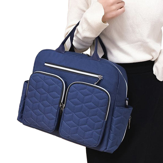 Large Mummy Changing Shoulder Travel Diaper Bag Baby Nappy Tote Handbag Navy