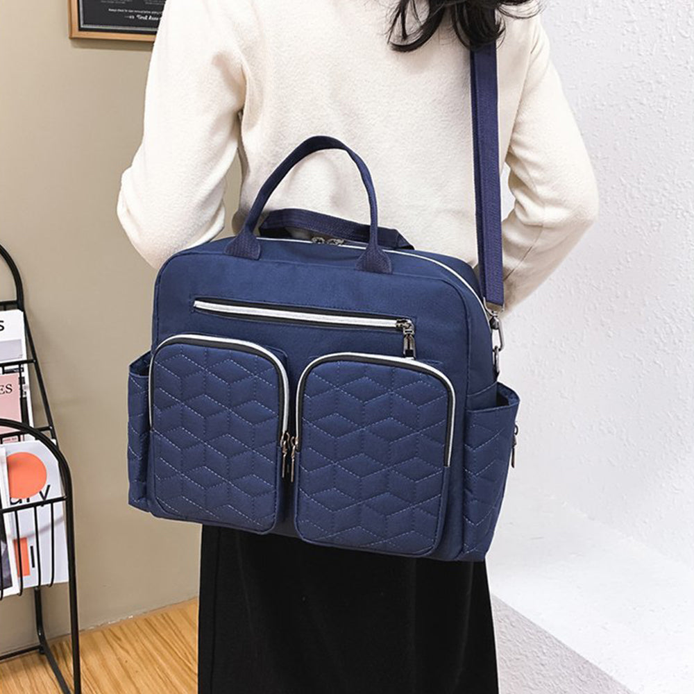 Large Mummy Changing Shoulder Travel Diaper Bag Baby Nappy Tote Handbag Navy