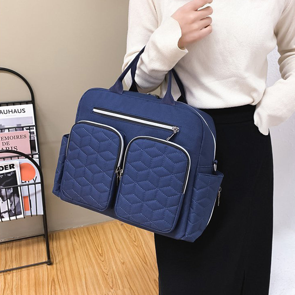 Large Mummy Changing Shoulder Travel Diaper Bag Baby Nappy Tote Handbag Navy