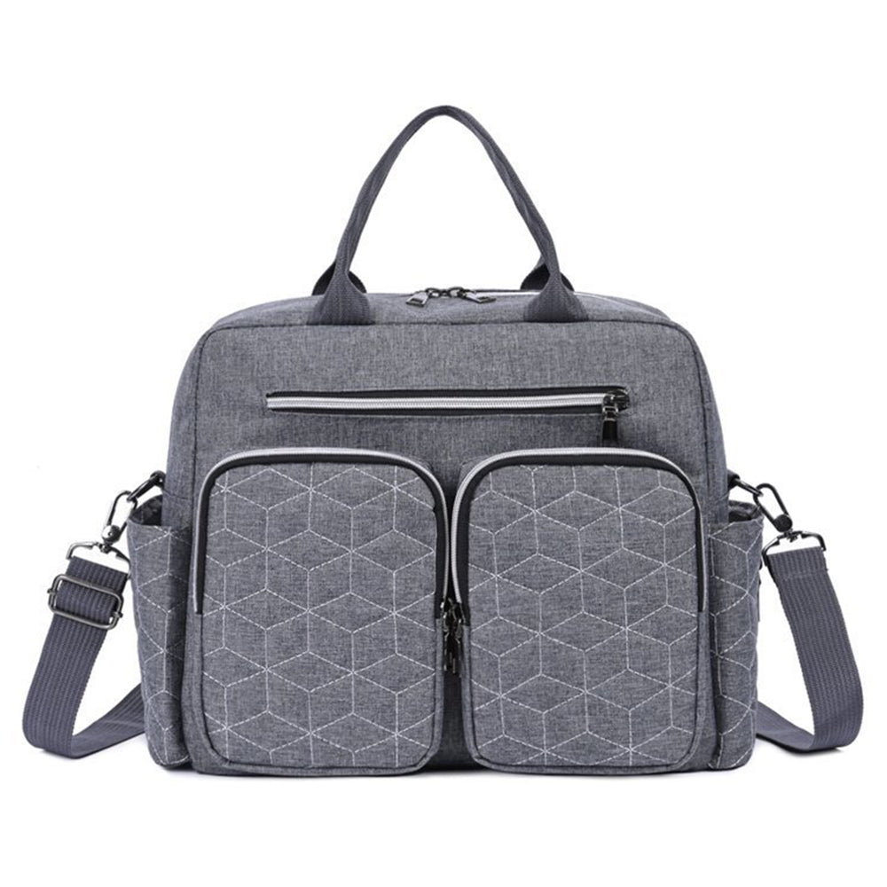 Large Mummy Changing Shoulder Travel Diaper Bag Baby Nappy Tote Handbag Grey