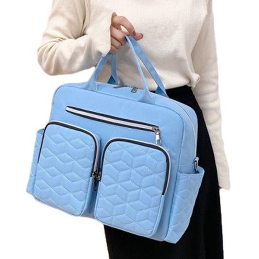 Large Mummy Changing Shoulder Travel Diaper Bag Baby Nappy Tote Handbag Sky Blue