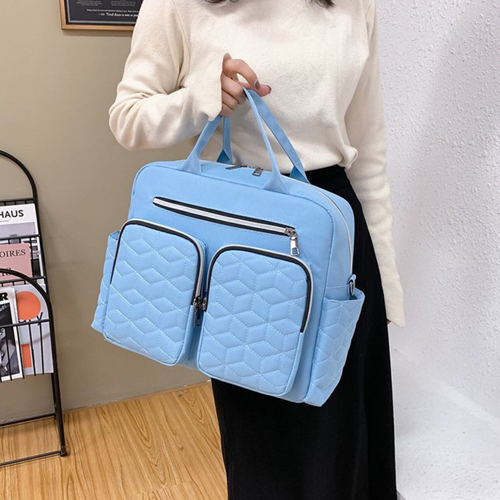 Large Mummy Changing Shoulder Travel Diaper Bag Baby Nappy Tote Handbag Sky Blue