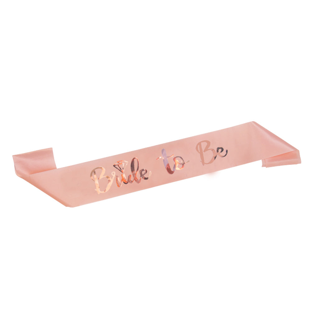 Bride To Be Set Veil Sash Tiara Hens Night Bridal Shower Party Accessories Pink