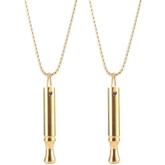 Anxiety Stress Relief Mindful Breathing Necklace Meditation Necklace Golden