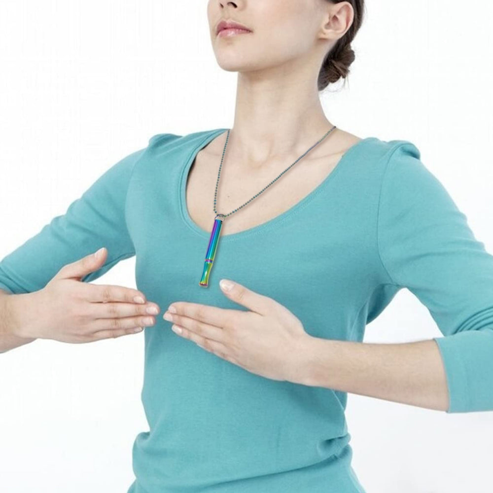 Anxiety Stress Relief Mindful Breathing Necklace Meditation Necklace