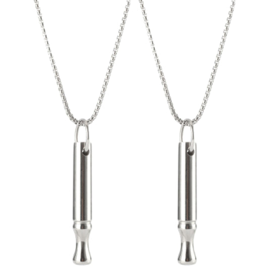 Anxiety Stress Relief Mindful Breathing Necklace Meditation Necklace Silver