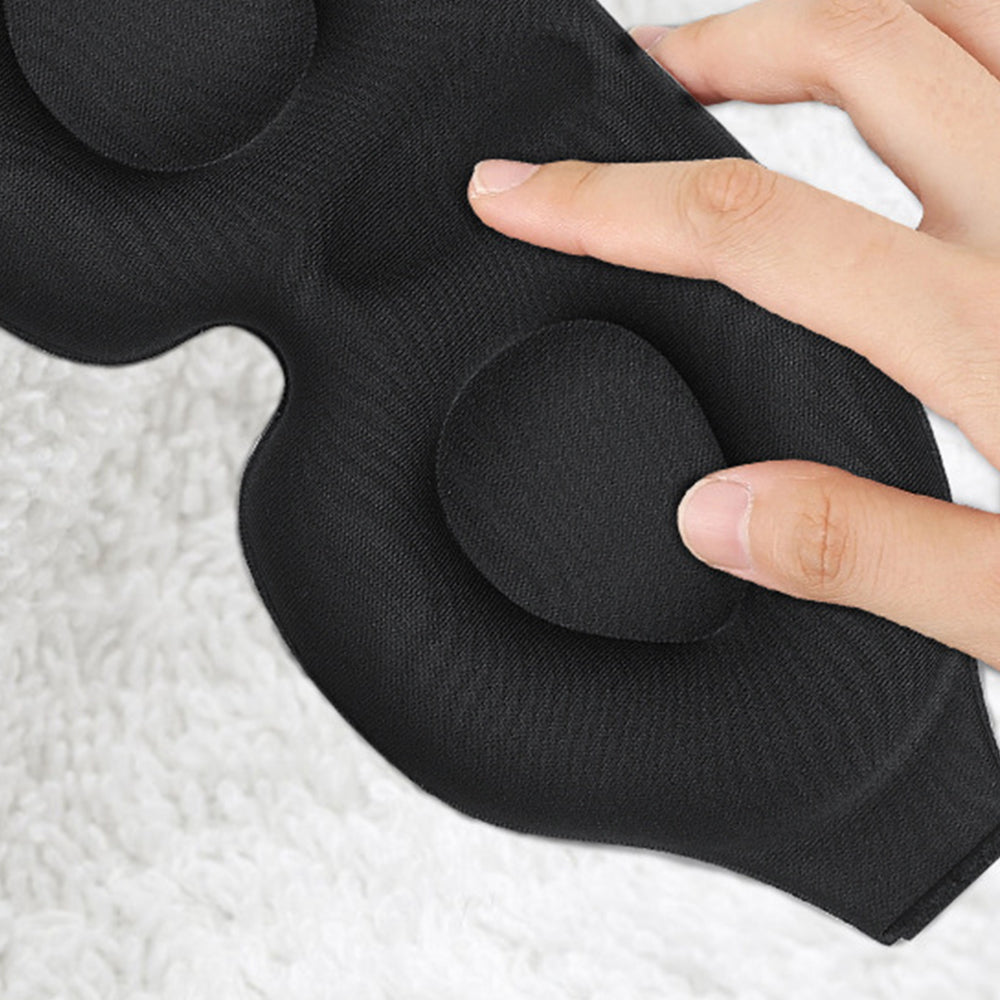 Travel Sleep Eye Mask 3D Memory Foam Padded Shade Cover Sleeping Blindfold Black