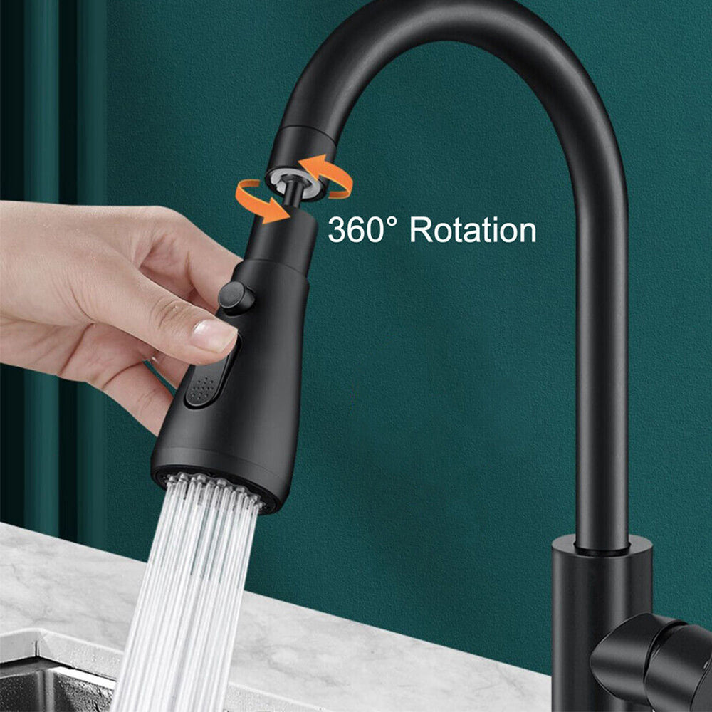 3 Modes Faucet Sprayer 360 Flexible Kitchen Sink Extension Attachment Water Saving Nozzle