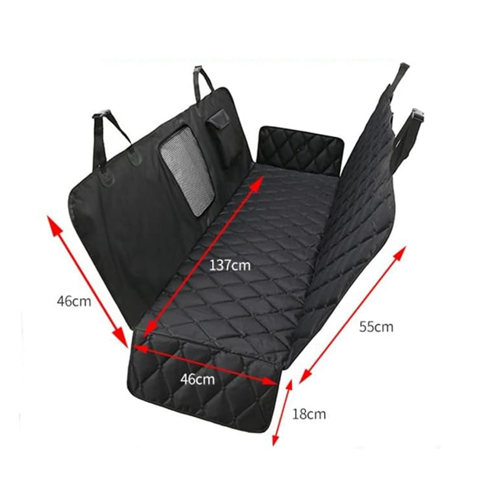 Pet Car Back Seat Protector with Mesh Window