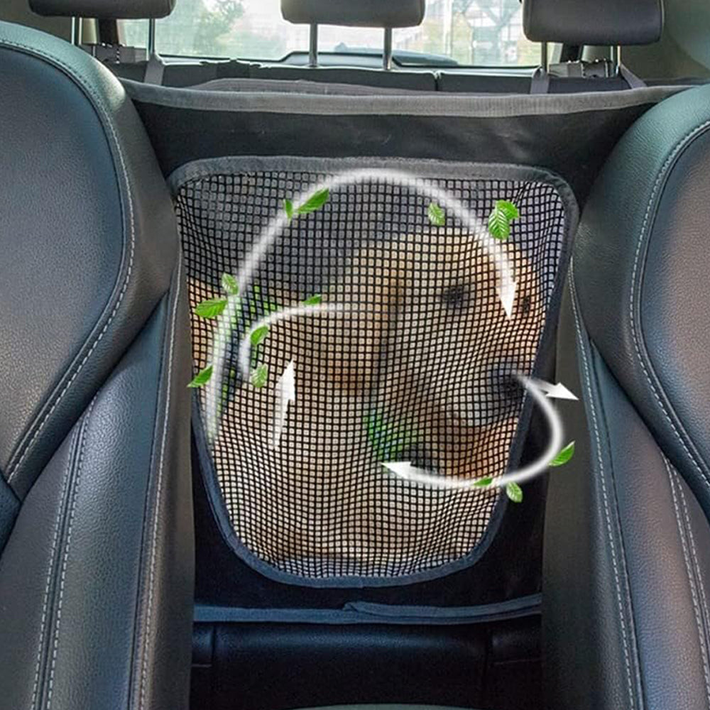 Pet Car Back Seat Protector with Mesh Window