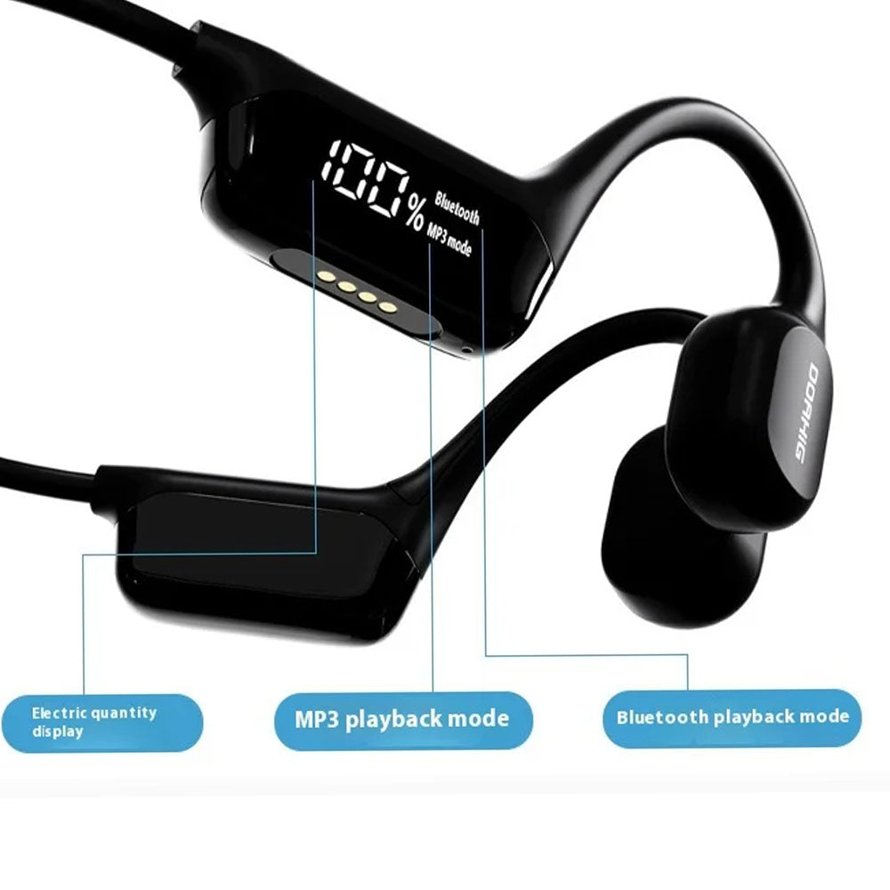 IPX8 Waterproof Bone Conduction Bluetooth Earphones