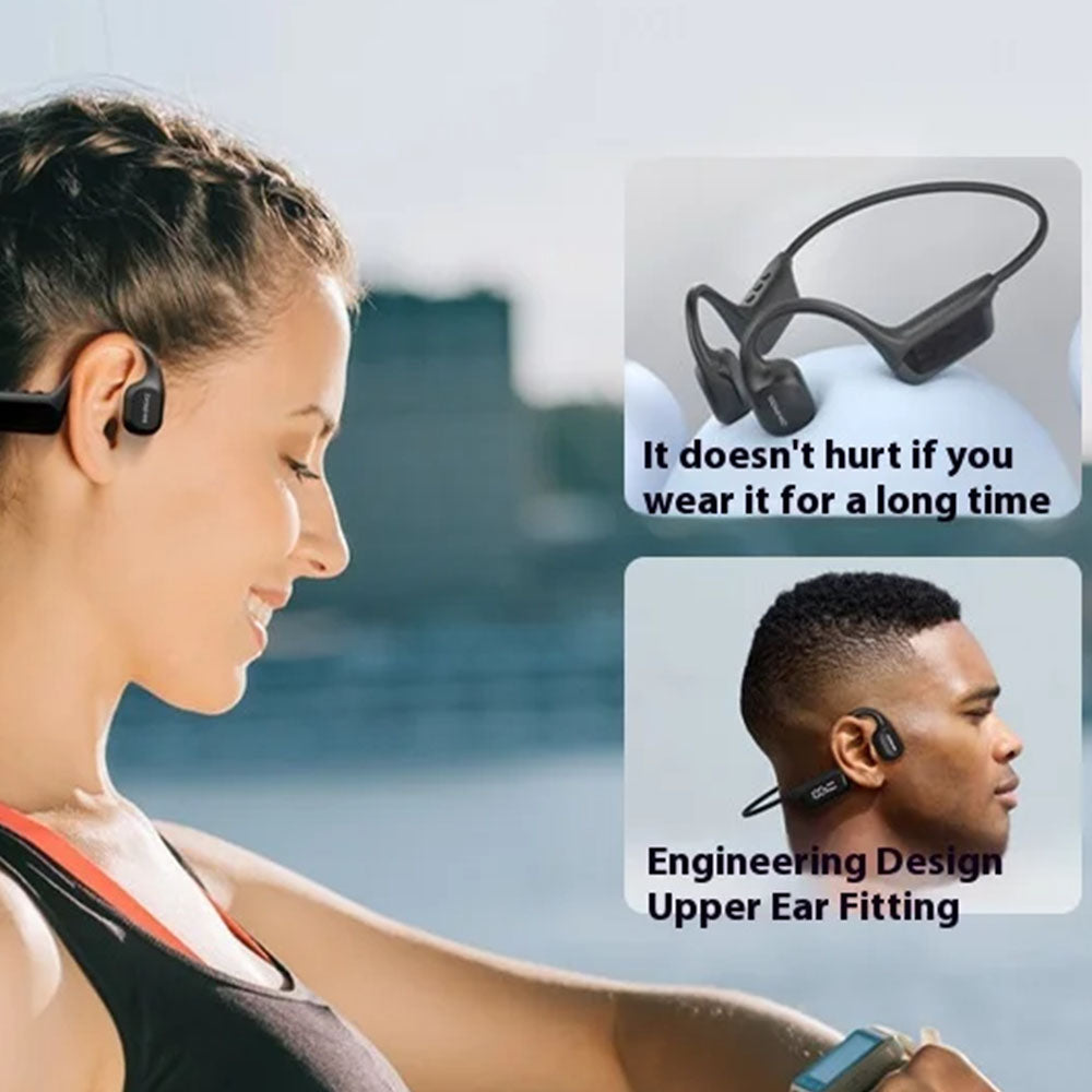 IPX8 Waterproof Bone Conduction Bluetooth Earphones