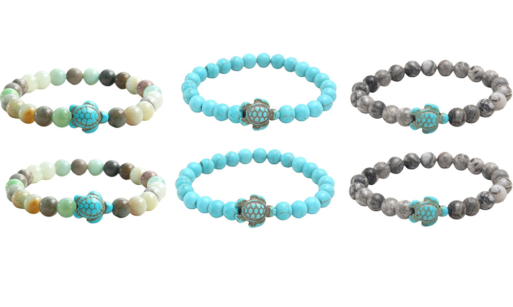 2Pcs Turquoise Turtle Bracelet Friendship Bracelets