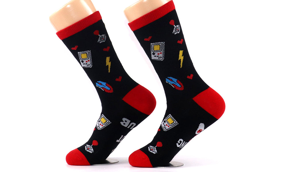2 Pairs of I'M GAMING Funny Socks Unisex Novelty Gamer Stockings for Game Lovers