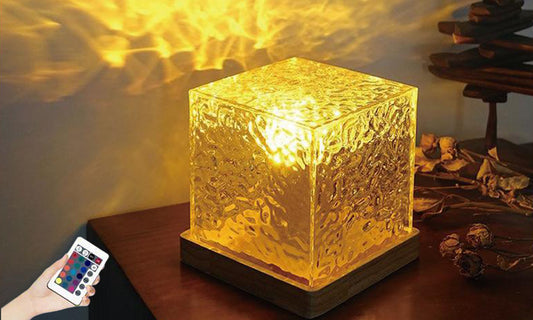 USB Powered 16 RGB Color Aurora Ambient Light Cube Northern Light Desk Lamp