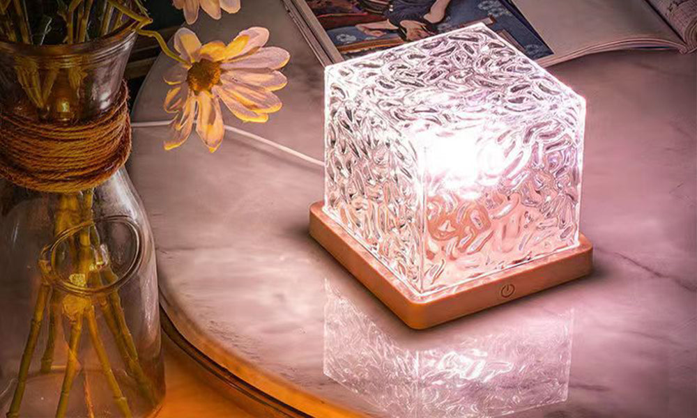 USB Powered 16 RGB Color Aurora Ambient Light Cube Northern Light Desk Lamp