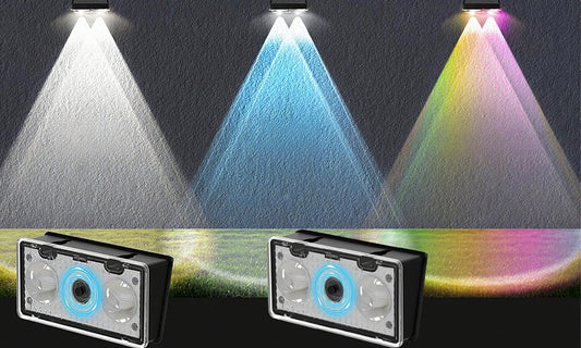 RGB Solar Wall Washer Light Outdoor Fence Decorative Lights for Garden Deck