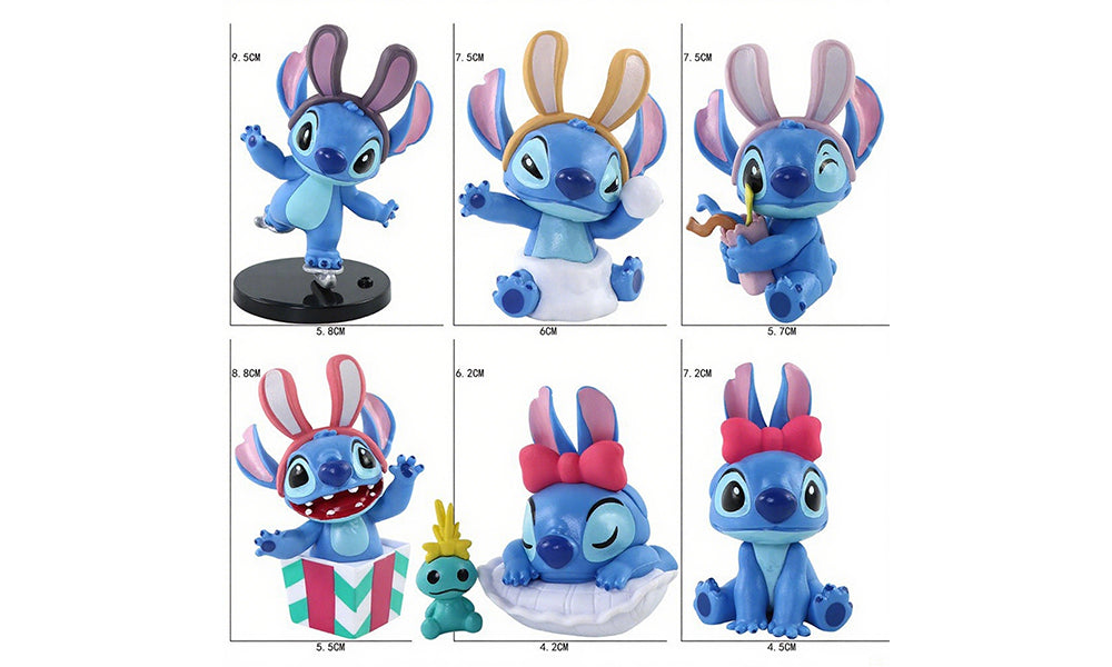 Cartoon Inspired Blind Box 6Pcs Set Collectible Figures Surprise Toys