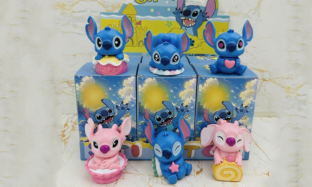 Cartoon Inspired Blind Box 6Pcs Set Collectible Figures Surprise Toys