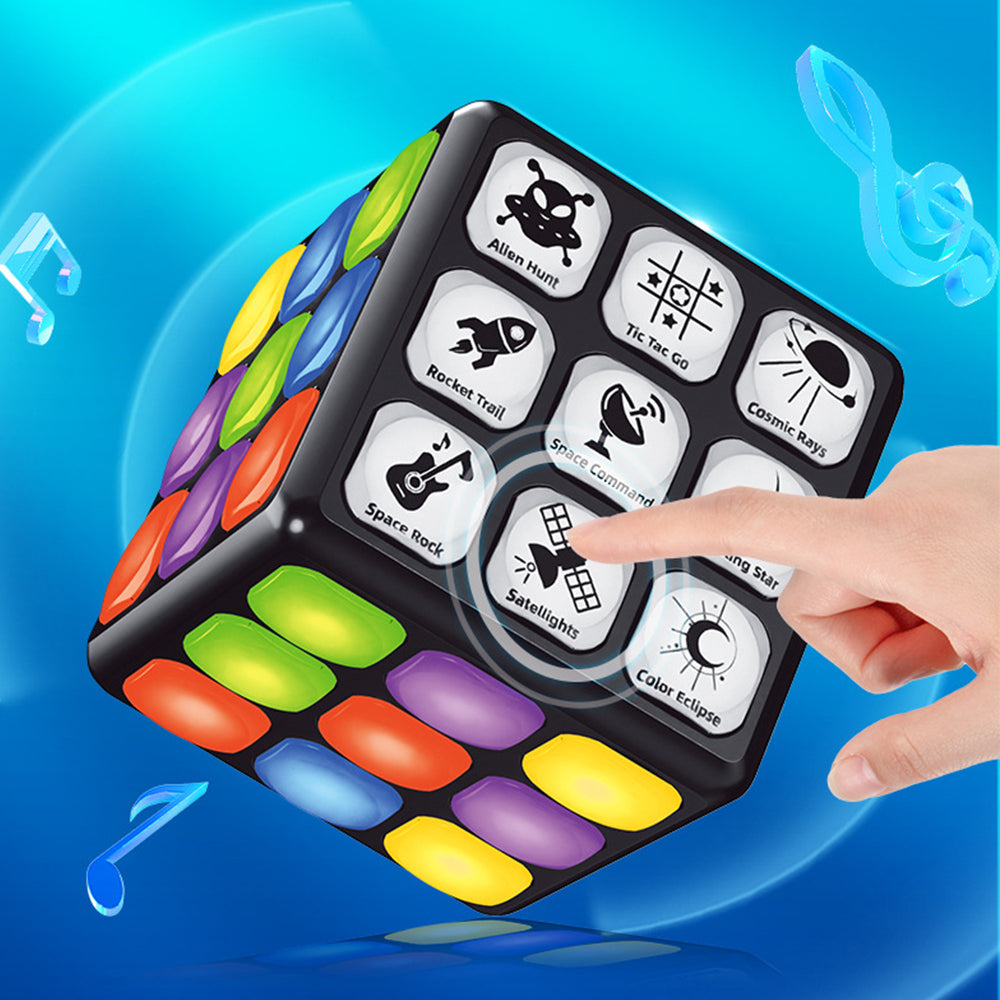 Music Interactive Game Cube 9 Modes Rechargeable Activity Toy for Kids