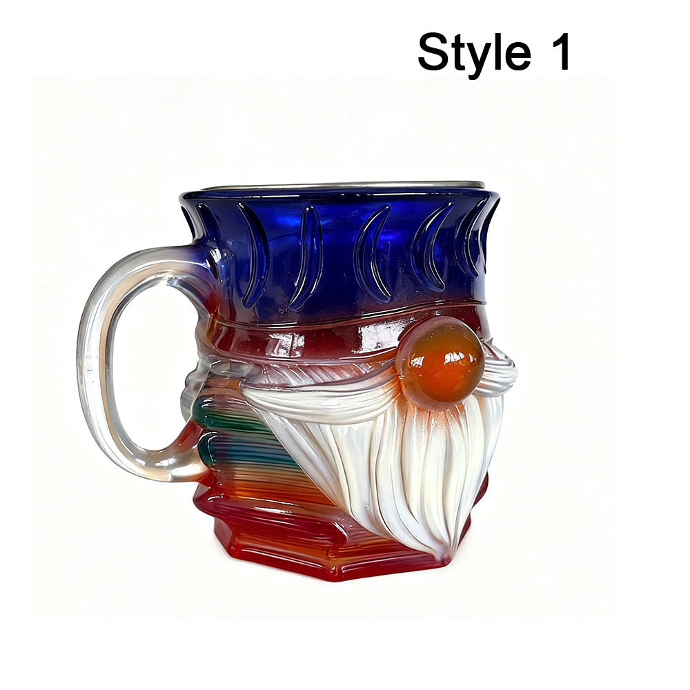 Painted Gnome Book Mug Novelty 3D Books Stack Coffee Cup