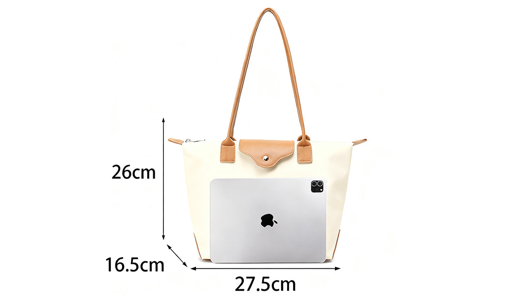 Stylish Waterproof PU Tote Bag for Women Shoulder Handbag with Top Handle