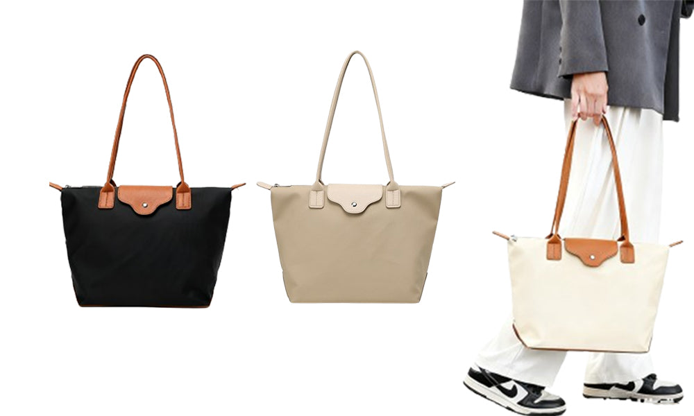 Stylish Waterproof PU Tote Bag for Women Shoulder Handbag with Top Handle