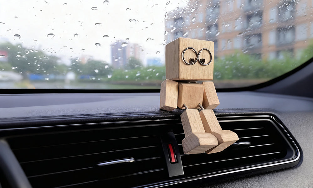 Shaking Wooden Man Figurine