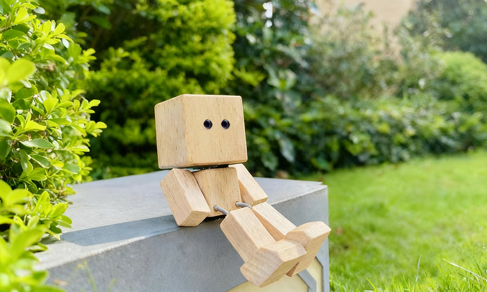 Shaking Wooden Man Figurine
