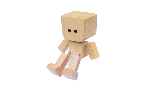 Shaking Wooden Man Figurine