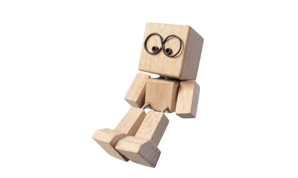 Shaking Wooden Man Figurine