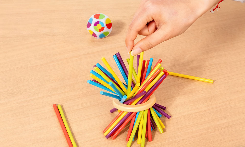 3-in-1 Wooden Stick Pull Game Montessori Family Educational Toy for Kids & Adults