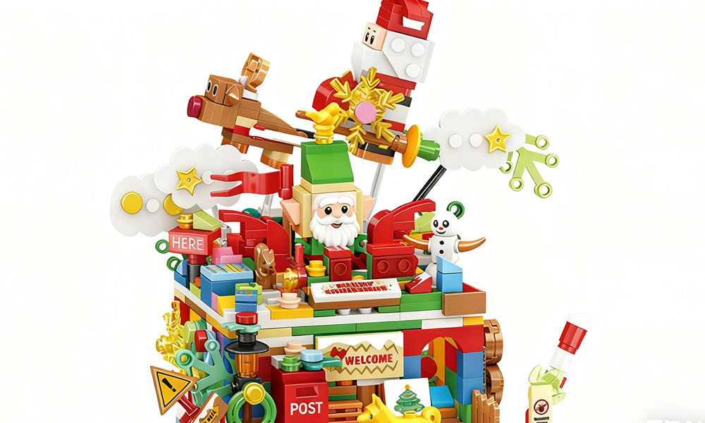Christmas Advent Calendar Building Blocks for Kids and Families Holiday Countdown Toy