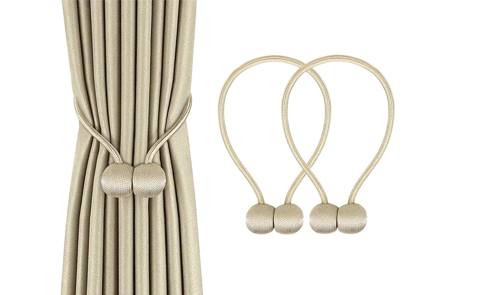 One Pair of Magnetic Curtain Tiebacks