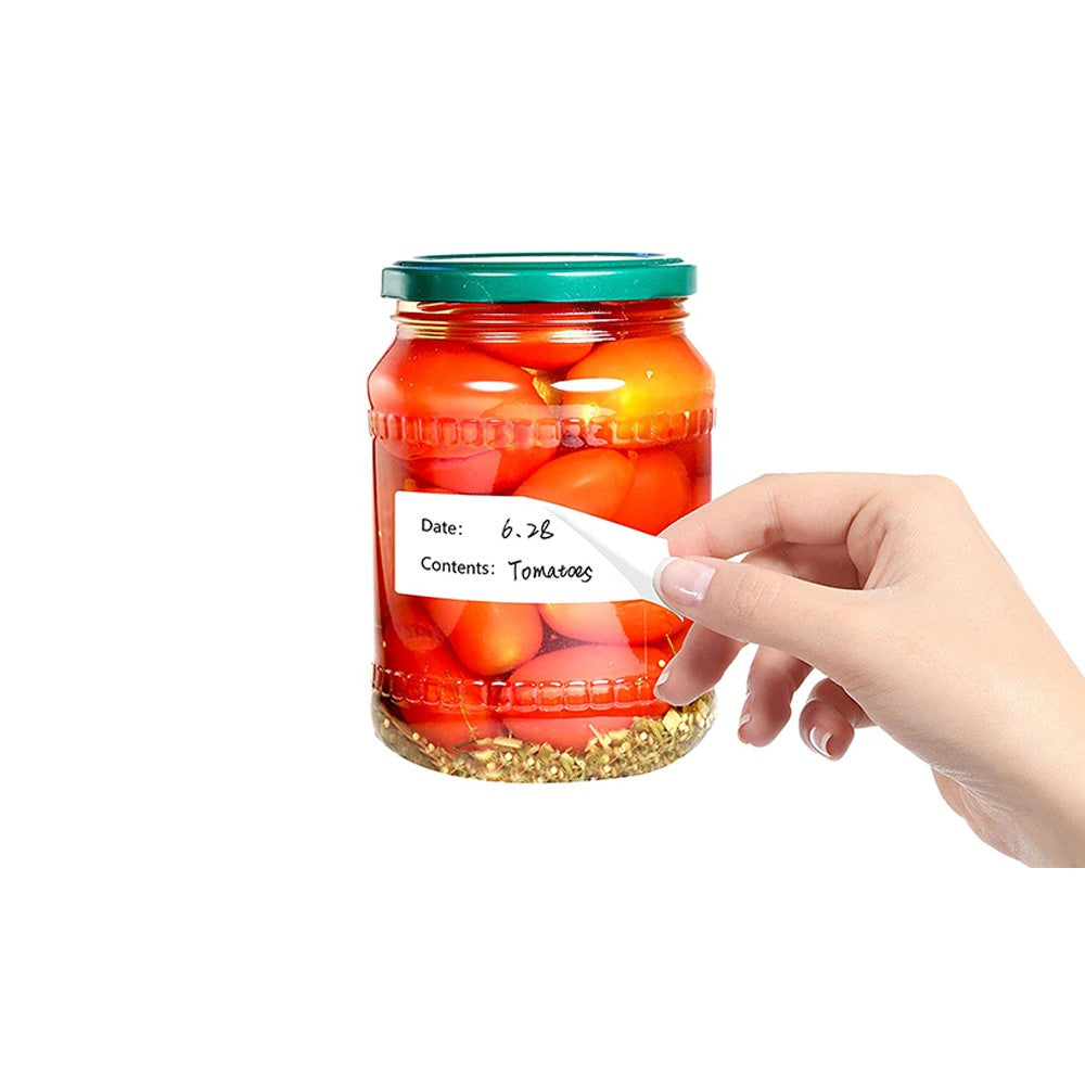 2 Rolls Kitchen Date Label Self-adhesive Sticker for Food Container Storage Box