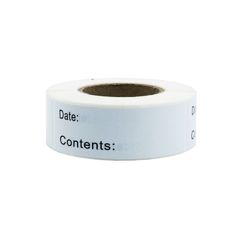 6 Rolls Kitchen Date Label Self-adhesive Sticker for Food Container Storage Box