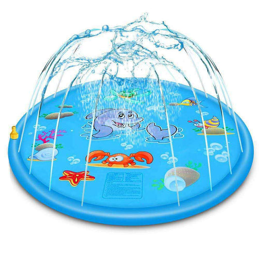 170cm Inflatable Water Spray Pad Outdoor Splash Pad Round Water Splash Play Pad